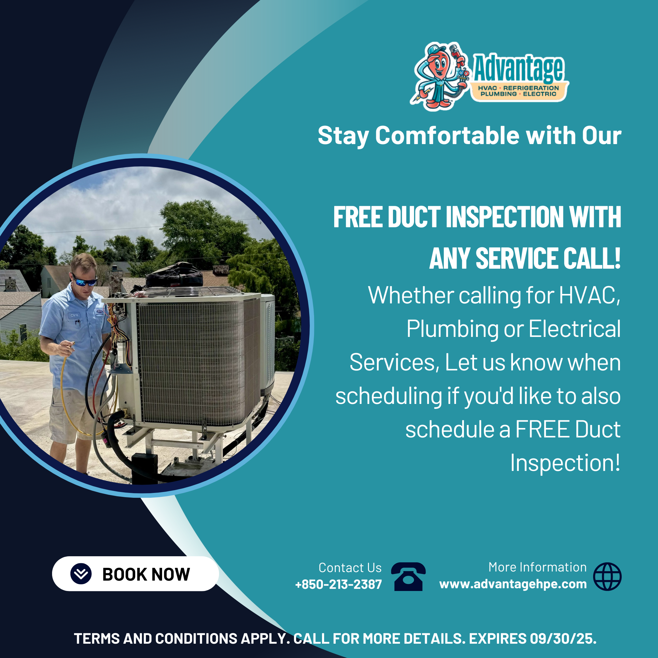 Free Duct Inspection With Any Services Call