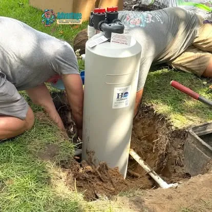 Whole-house water filter installation